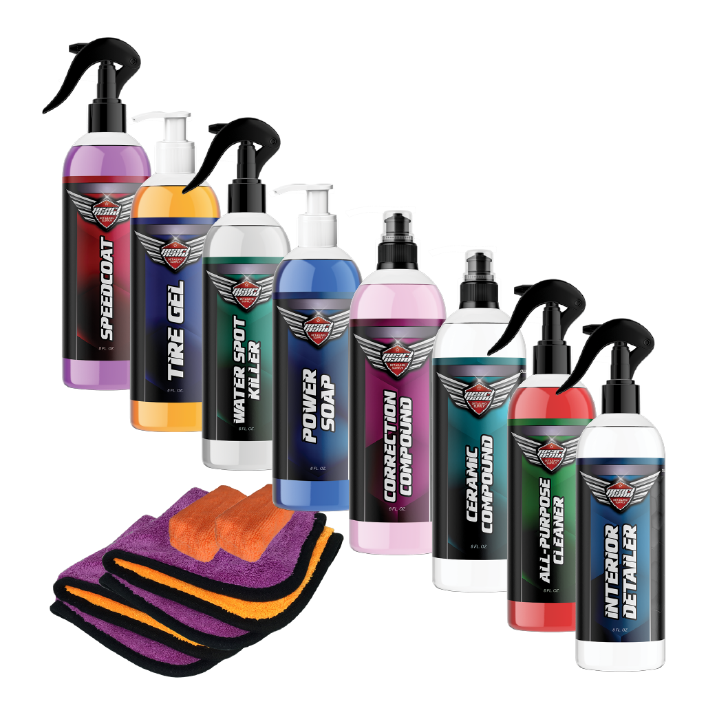 Waterless Car Care Automotive Interior Car Detailing Kit with UV Protection  (8-Pack)